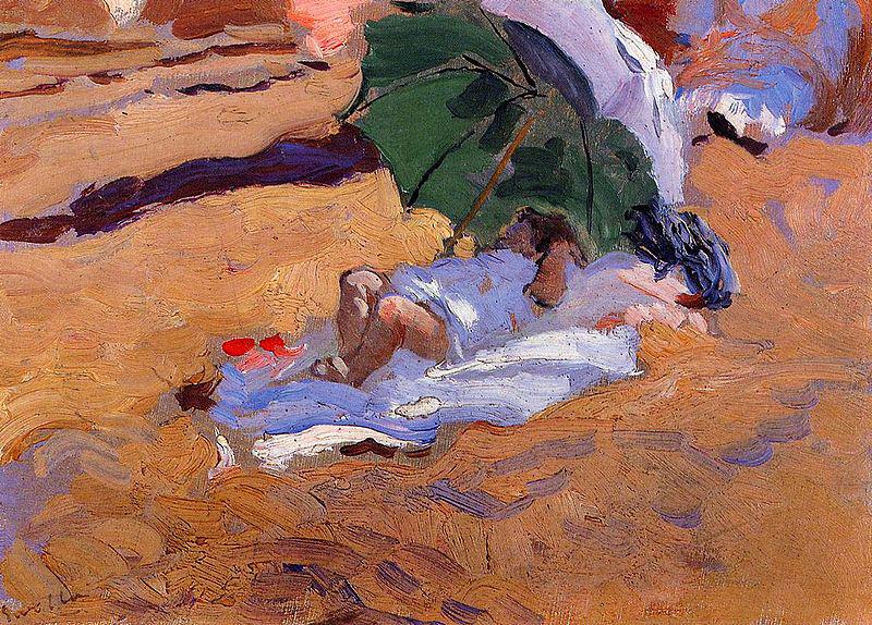 Joaquin Sorolla Y Bastida Child's Siesta